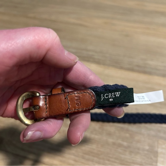J. Crew Blue and Brown Leather Belt - Picture 3 of 3